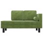 vidaXL Chaiselongue mit Kissen und Nackenrolle Hellgrün Samt vidaXL Chaiselongue mit Kissen und Nackenrolle Hellgrün Samt