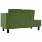 vidaXL Chaiselongue mit Kissen und Nackenrolle Hellgrün Samt vidaXL Chaiselongue mit Kissen und Nackenrolle Hellgrün Samt