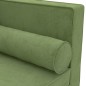 vidaXL Chaiselongue mit Kissen und Nackenrolle Hellgrün Samt vidaXL Chaiselongue mit Kissen und Nackenrolle Hellgrün Samt