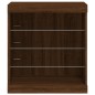 vidaXL Sideboard mit LED-Leuchten Braun Eichen-Optik 60,5x37x67 cm vidaXL Sideboard mit LED-Leuchten Braun Eichen-Optik 60,5x37x67 cm