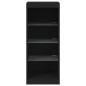 vidaXL Sideboard mit LED-Leuchten Schwarz 41x37x100 cm vidaXL Sideboard mit LED-Leuchten Schwarz 41x37x100 cm