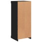 vidaXL Sideboard mit LED-Leuchten Schwarz 41x37x100 cm vidaXL Sideboard mit LED-Leuchten Schwarz 41x37x100 cm