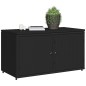 vidaXL Gartenschrank Schwarz 110x55x60,5 cm Poly Rattan vidaXL Gartenschrank Schwarz 110x55x60,5 cm Poly Rattan