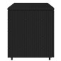 vidaXL Gartenschrank Schwarz 110x55x60,5 cm Poly Rattan vidaXL Gartenschrank Schwarz 110x55x60,5 cm Poly Rattan