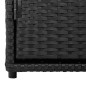 vidaXL Gartenschrank Schwarz 110x55x60,5 cm Poly Rattan vidaXL Gartenschrank Schwarz 110x55x60,5 cm Poly Rattan