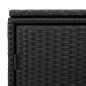 vidaXL Gartenschrank Schwarz 110x55x60,5 cm Poly Rattan vidaXL Gartenschrank Schwarz 110x55x60,5 cm Poly Rattan