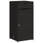 vidaXL Gartenschrank Schwarz 55x55x111 cm Poly Rattan vidaXL Gartenschrank Schwarz 55x55x111 cm Poly Rattan