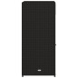 vidaXL Gartenschrank Schwarz 55x55x111 cm Poly Rattan vidaXL Gartenschrank Schwarz 55x55x111 cm Poly Rattan