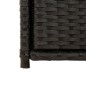 vidaXL Gartenschrank Schwarz 55x55x111 cm Poly Rattan vidaXL Gartenschrank Schwarz 55x55x111 cm Poly Rattan