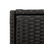 vidaXL Gartenschrank Schwarz 55x55x111 cm Poly Rattan vidaXL Gartenschrank Schwarz 55x55x111 cm Poly Rattan