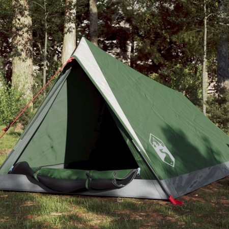 vidaXL Campingzelt 2 Personen Grün Wasserfest
