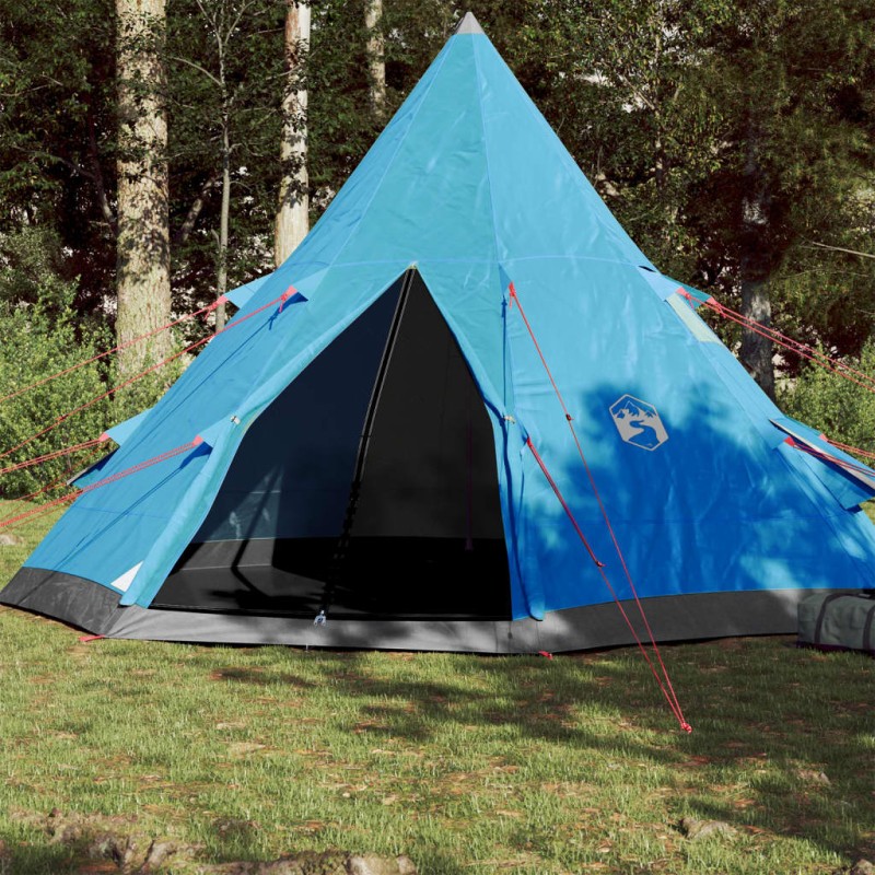 vidaXL Tipi-Campingzelt 4 Personen Blau Wasserdicht vidaXL Tipi-Campingzelt 4 Personen Blau Wasserdicht