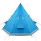 vidaXL Tipi-Campingzelt 4 Personen Blau Wasserdicht vidaXL Tipi-Campingzelt 4 Personen Blau Wasserdicht