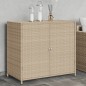 vidaXL Gartenschrank Beige 83x45x76 cm Poly Rattan vidaXL Gartenschrank Beige 83x45x76 cm Poly Rattan