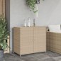 vidaXL Gartenschrank Beige 83x45x76 cm Poly Rattan vidaXL Gartenschrank Beige 83x45x76 cm Poly Rattan