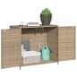 vidaXL Gartenschrank Beige 83x45x76 cm Poly Rattan vidaXL Gartenschrank Beige 83x45x76 cm Poly Rattan