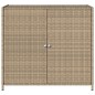 vidaXL Gartenschrank Beige 83x45x76 cm Poly Rattan vidaXL Gartenschrank Beige 83x45x76 cm Poly Rattan