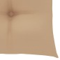 Gartenstühle 2 Stk. mit Beige Kissen Massivholz Teak Gartenstühle 2 Stk. mit Beige Kissen Massivholz Teak