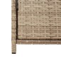 vidaXL Gartenschrank Beige 83x45x76 cm Poly Rattan vidaXL Gartenschrank Beige 83x45x76 cm Poly Rattan