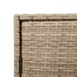 vidaXL Gartenschrank Beige 83x45x76 cm Poly Rattan vidaXL Gartenschrank Beige 83x45x76 cm Poly Rattan
