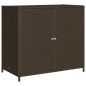 vidaXL Gartenschrank Braun 83x45x76 cm Poly Rattan vidaXL Gartenschrank Braun 83x45x76 cm Poly Rattan