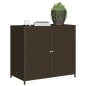 vidaXL Gartenschrank Braun 83x45x76 cm Poly Rattan vidaXL Gartenschrank Braun 83x45x76 cm Poly Rattan