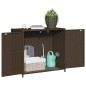 vidaXL Gartenschrank Braun 83x45x76 cm Poly Rattan vidaXL Gartenschrank Braun 83x45x76 cm Poly Rattan