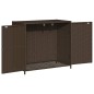 vidaXL Gartenschrank Braun 83x45x76 cm Poly Rattan vidaXL Gartenschrank Braun 83x45x76 cm Poly Rattan