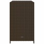 vidaXL Gartenschrank Braun 83x45x76 cm Poly Rattan vidaXL Gartenschrank Braun 83x45x76 cm Poly Rattan