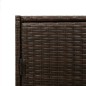 vidaXL Gartenschrank Braun 83x45x76 cm Poly Rattan vidaXL Gartenschrank Braun 83x45x76 cm Poly Rattan
