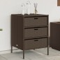 vidaXL Gartenschrank Braun 55x59x80 cm Poly Rattan vidaXL Gartenschrank Braun 55x59x80 cm Poly Rattan