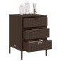vidaXL Gartenschrank Braun 55x59x80 cm Poly Rattan vidaXL Gartenschrank Braun 55x59x80 cm Poly Rattan