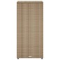 vidaXL Gartenschrank Beige 50x55x115 cm Poly Rattan vidaXL Gartenschrank Beige 50x55x115 cm Poly Rattan