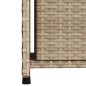 vidaXL Gartenschrank Beige 50x55x115 cm Poly Rattan vidaXL Gartenschrank Beige 50x55x115 cm Poly Rattan