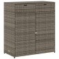 vidaXL Gartenschrank Grau 105x55x113 cm Poly Rattan vidaXL Gartenschrank Grau 105x55x113 cm Poly Rattan