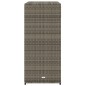 vidaXL Gartenschrank Grau 105x55x113 cm Poly Rattan vidaXL Gartenschrank Grau 105x55x113 cm Poly Rattan