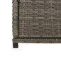 vidaXL Gartenschrank Grau 105x55x113 cm Poly Rattan vidaXL Gartenschrank Grau 105x55x113 cm Poly Rattan