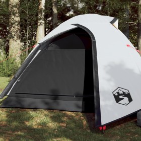 vidaXL Kuppel-Campingzelt 2 Personen Weiß Dunkel Wasserdicht