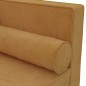 vidaXL Chaiselongue mit Kissen und Nackenrolle Braun Samt vidaXL Chaiselongue mit Kissen und Nackenrolle Braun Samt