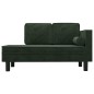 vidaXL Chaiselongue mit Kissen und Nackenrolle Dunkelgrün Samt vidaXL Chaiselongue mit Kissen und Nackenrolle Dunkelgrün Samt