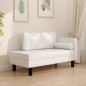 vidaXL Chaiselongue mit Kissen und Nackenrolle Creme Kunstleder vidaXL Chaiselongue mit Kissen und Nackenrolle Creme Kunstleder