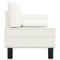 vidaXL Chaiselongue mit Kissen und Nackenrolle Creme Kunstleder vidaXL Chaiselongue mit Kissen und Nackenrolle Creme Kunstleder