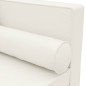 vidaXL Chaiselongue mit Kissen und Nackenrolle Creme Kunstleder vidaXL Chaiselongue mit Kissen und Nackenrolle Creme Kunstleder