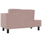 vidaXL Chaiselongue mit Kissen und Nackenrolle Rosa Samt vidaXL Chaiselongue mit Kissen und Nackenrolle Rosa Samt