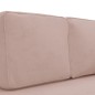vidaXL Chaiselongue mit Kissen und Nackenrolle Rosa Samt vidaXL Chaiselongue mit Kissen und Nackenrolle Rosa Samt