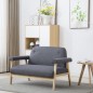 vidaXL 2-Sitzer-Sofa Stoff Dunkelgrau vidaXL 2-Sitzer-Sofa Stoff Dunkelgrau