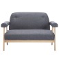 vidaXL 2-Sitzer-Sofa Stoff Dunkelgrau vidaXL 2-Sitzer-Sofa Stoff Dunkelgrau