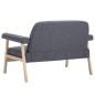vidaXL 2-Sitzer-Sofa Stoff Dunkelgrau vidaXL 2-Sitzer-Sofa Stoff Dunkelgrau