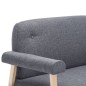 vidaXL 2-Sitzer-Sofa Stoff Dunkelgrau vidaXL 2-Sitzer-Sofa Stoff Dunkelgrau