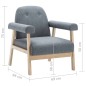 vidaXL Sofagarnitur für 3 Personen 2-tlg. Stoff Hellgrau vidaXL Sofagarnitur für 3 Personen 2-tlg. Stoff Hellgrau
